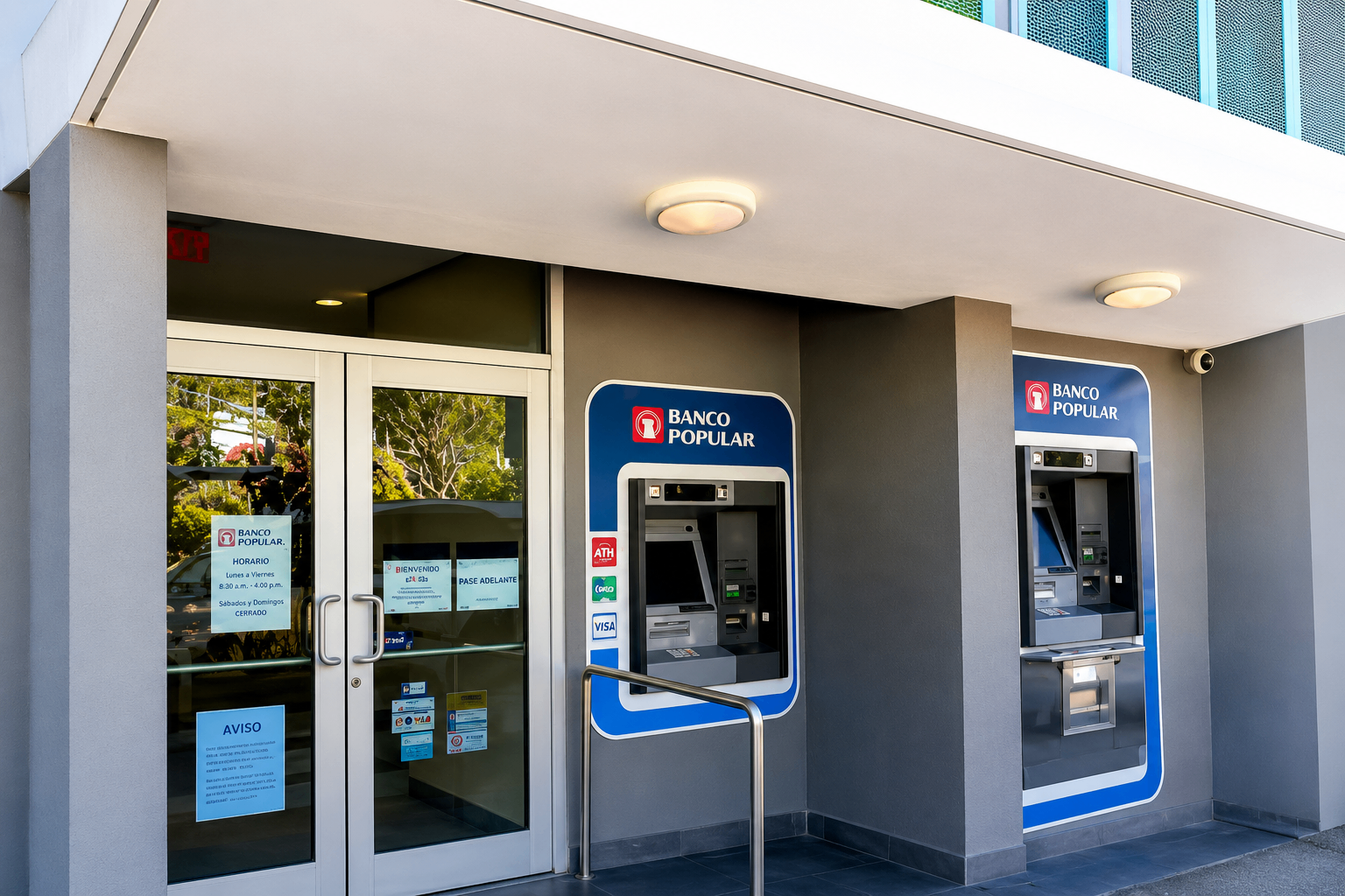 Banco Popular ATM β two ATM machines outside the downtown Culebra branch
