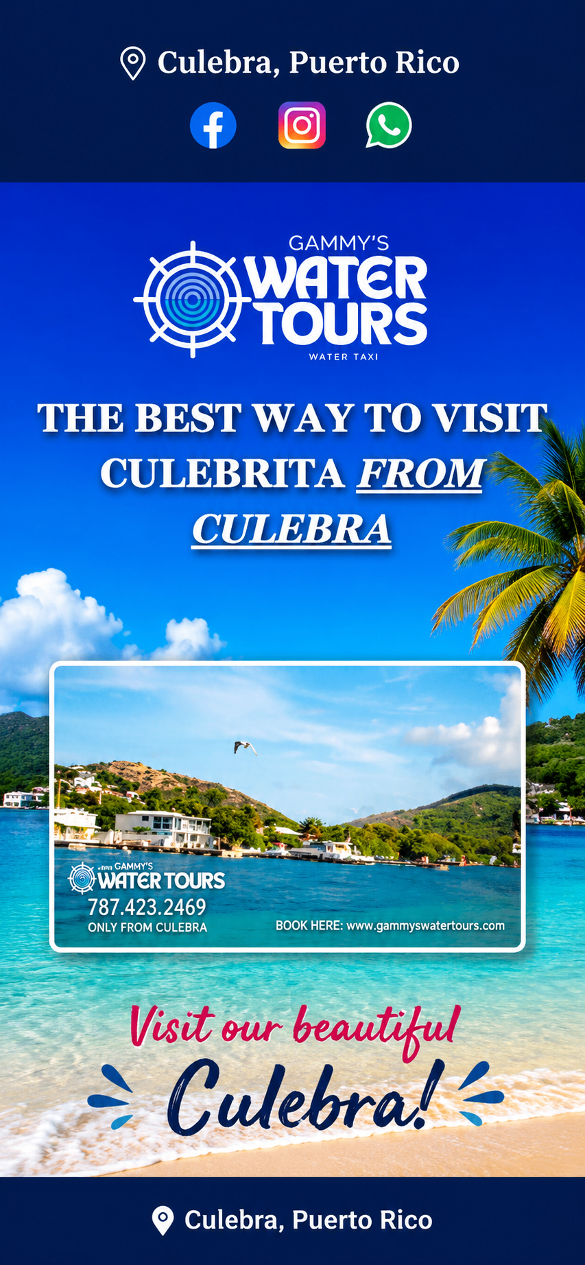 Gammy's Water Tours — the best way to visit Culebrita from Culebra