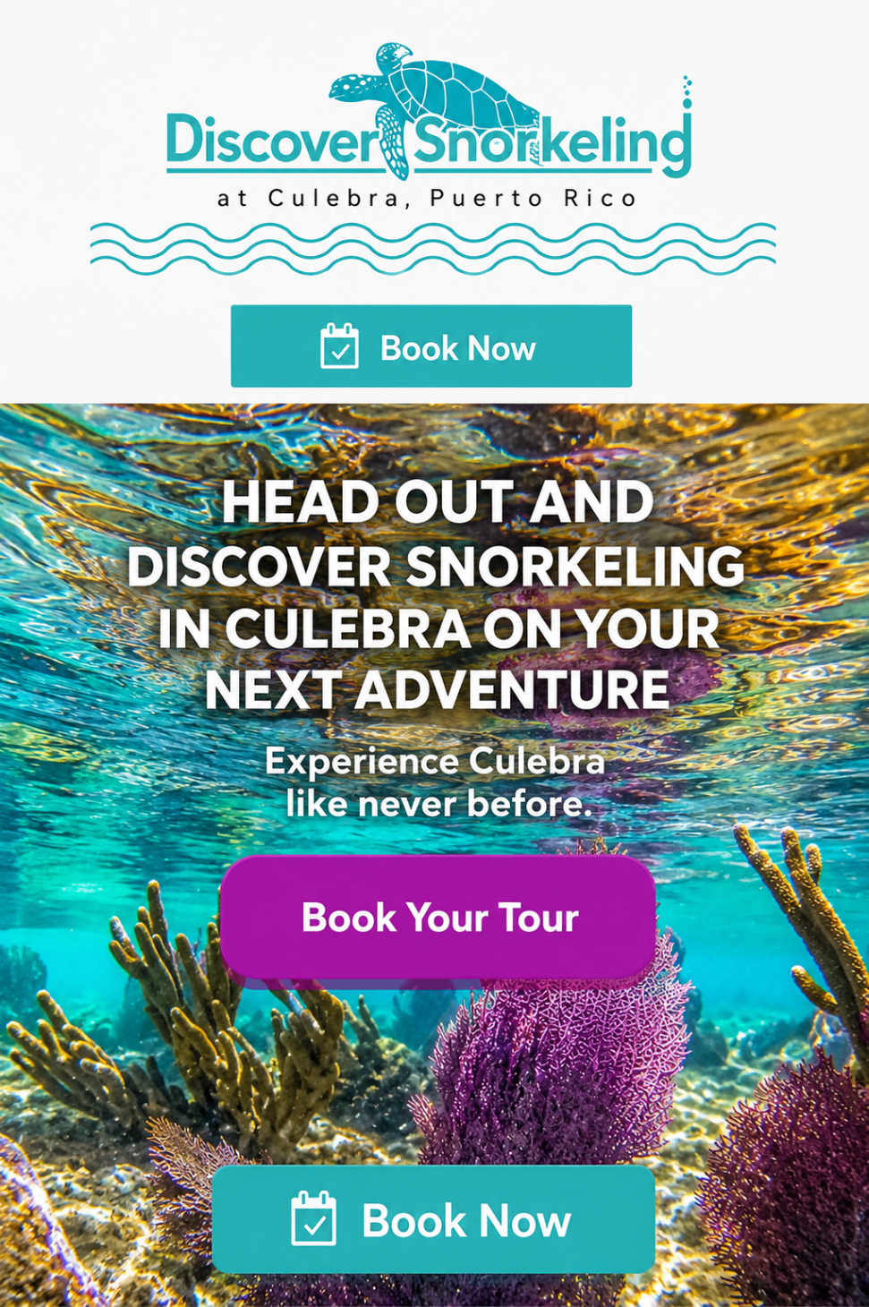Discover Snorkeling Culebra — vibrant coral reef and turquoise Caribbean water