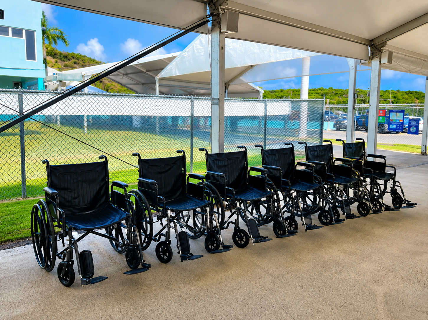 Accessibility wheelchairs available at the Ceiba Ferry Terminal