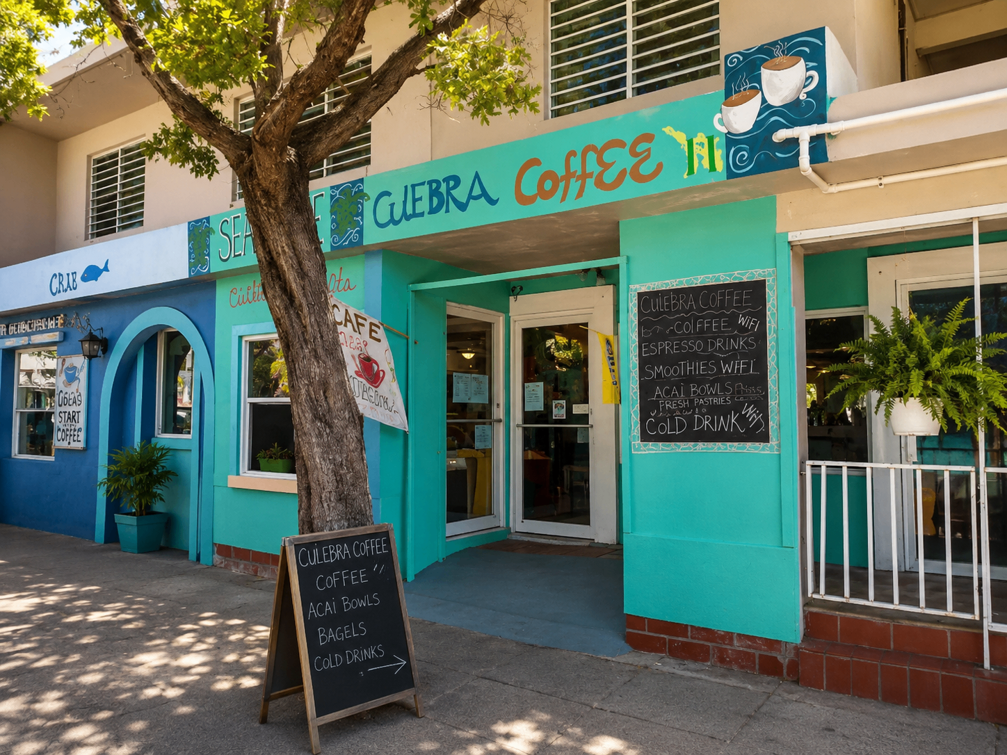 Culebra Coffee café storefront downtown
