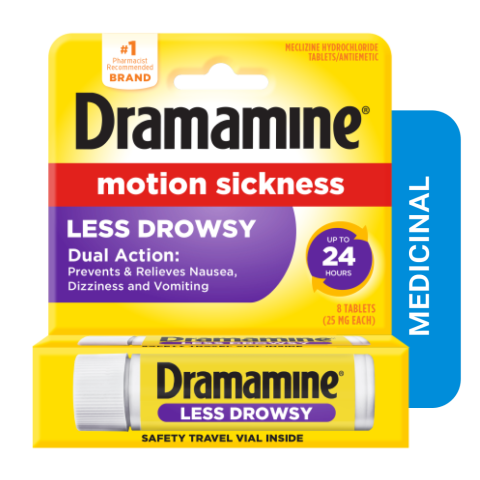 Dramamine Less Drowsy motion sickness tablets