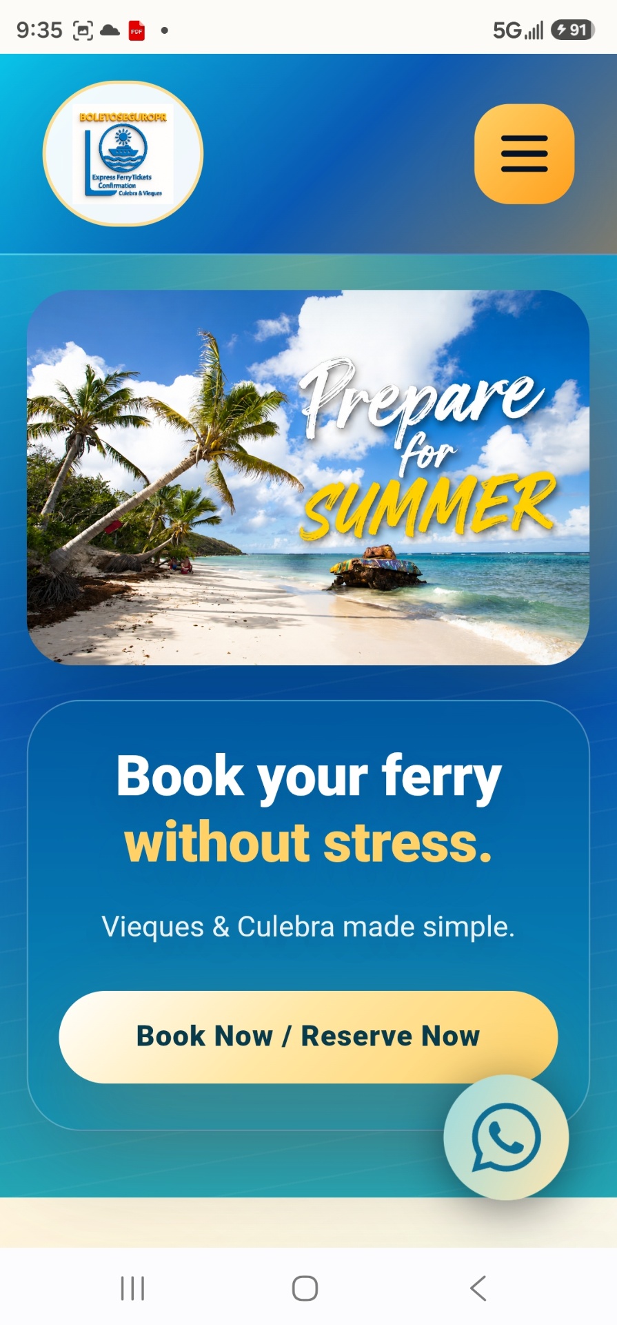 Boleto Seguro — Express Ferry Tickets